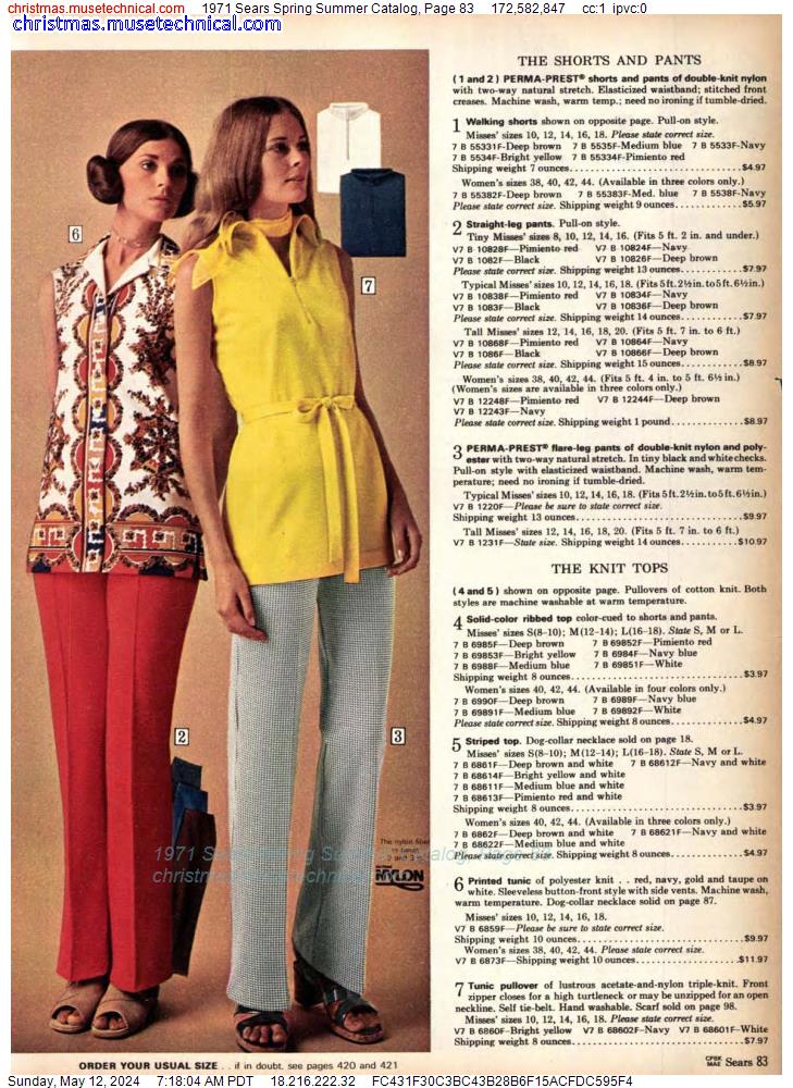 1971 Sears Spring Summer Catalog, Page 83
