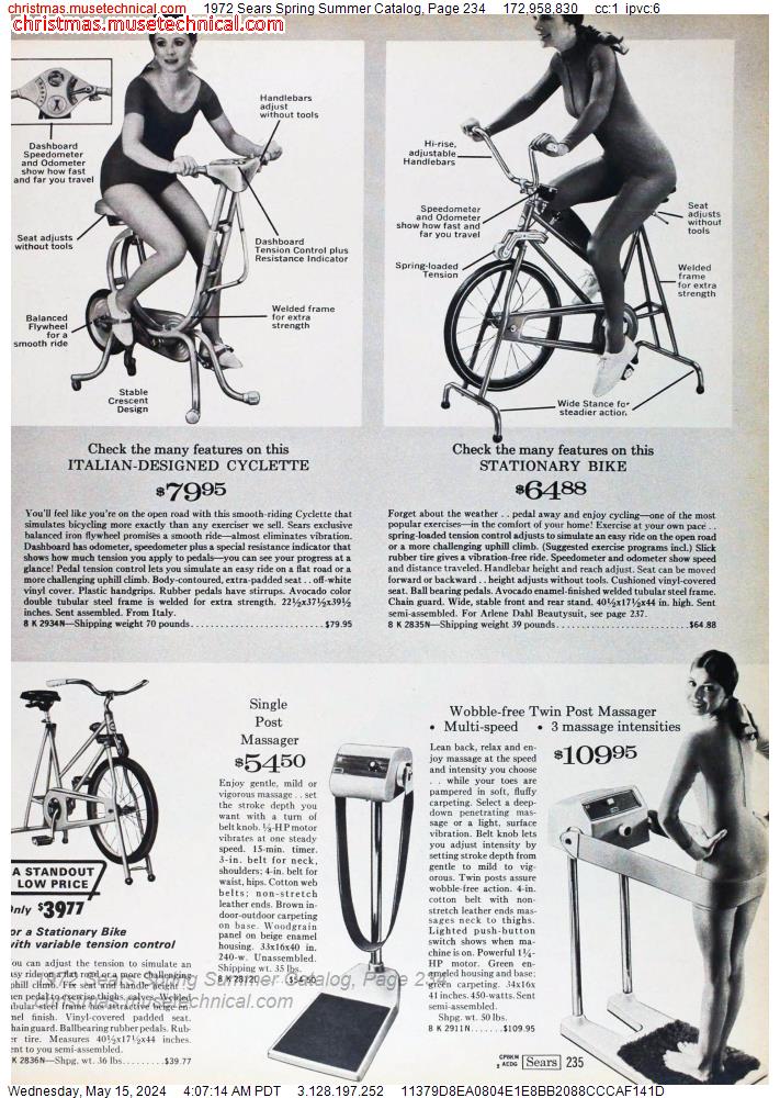 1972 Sears Spring Summer Catalog, Page 234