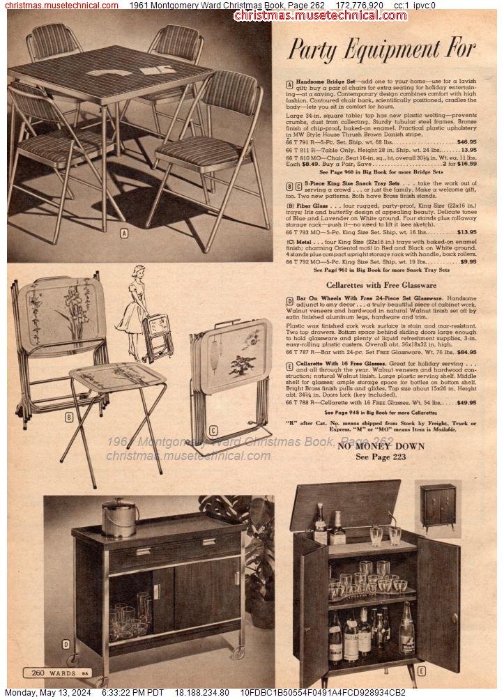 1961 Montgomery Ward Christmas Book, Page 262