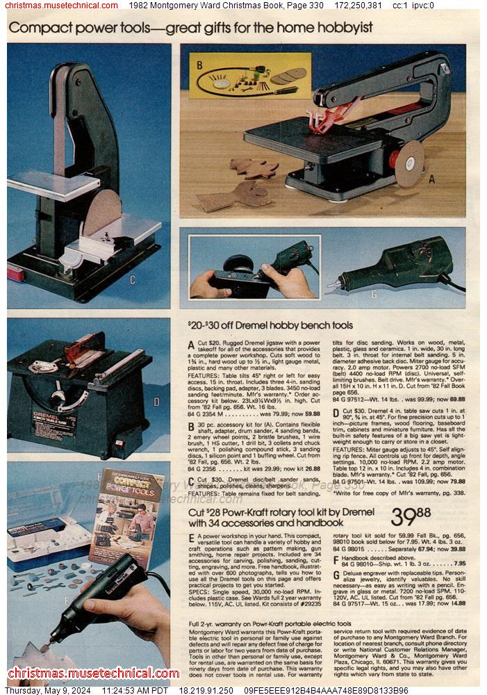 1982 Montgomery Ward Christmas Book, Page 330