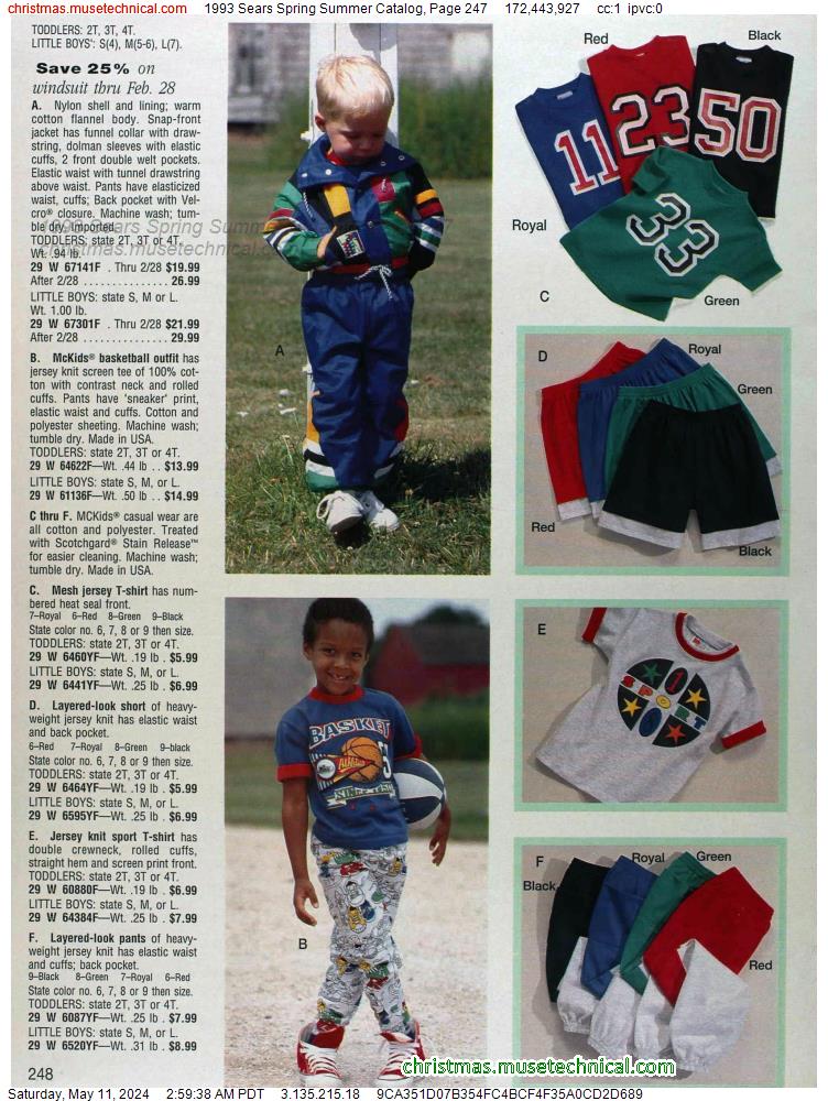 1993 Sears Spring Summer Catalog, Page 247