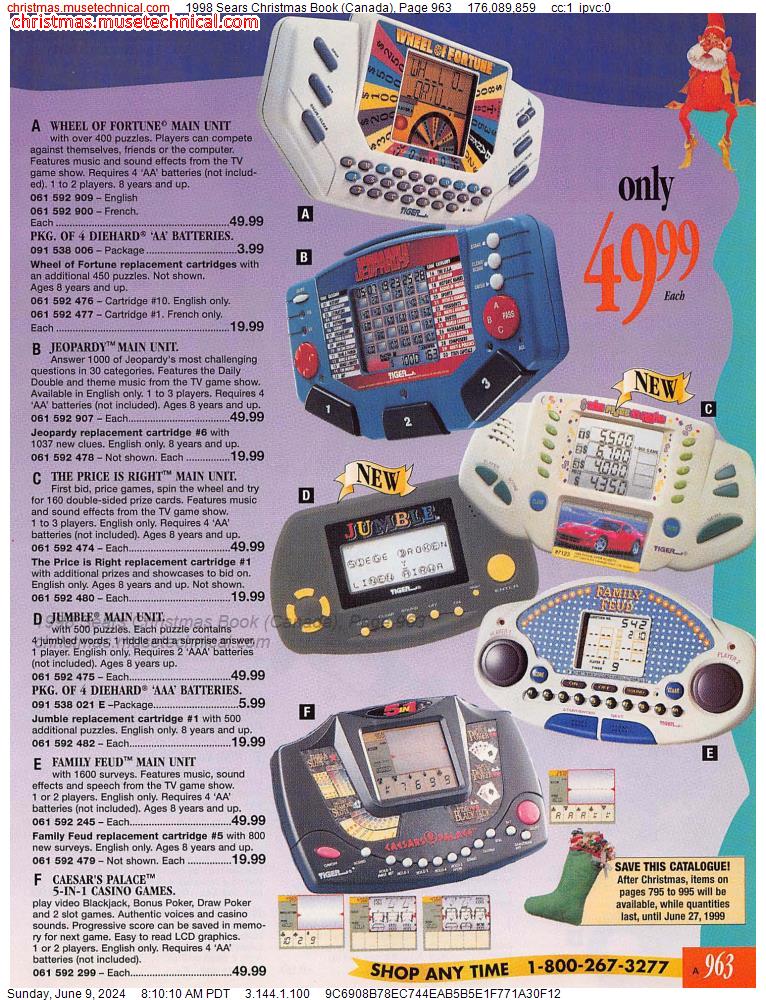 1998 Sears Christmas Book (Canada), Page 963
