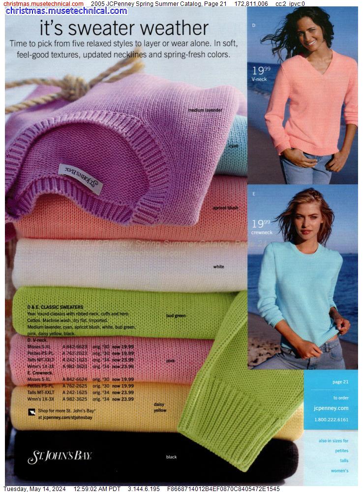2005 JCPenney Spring Summer Catalog, Page 21