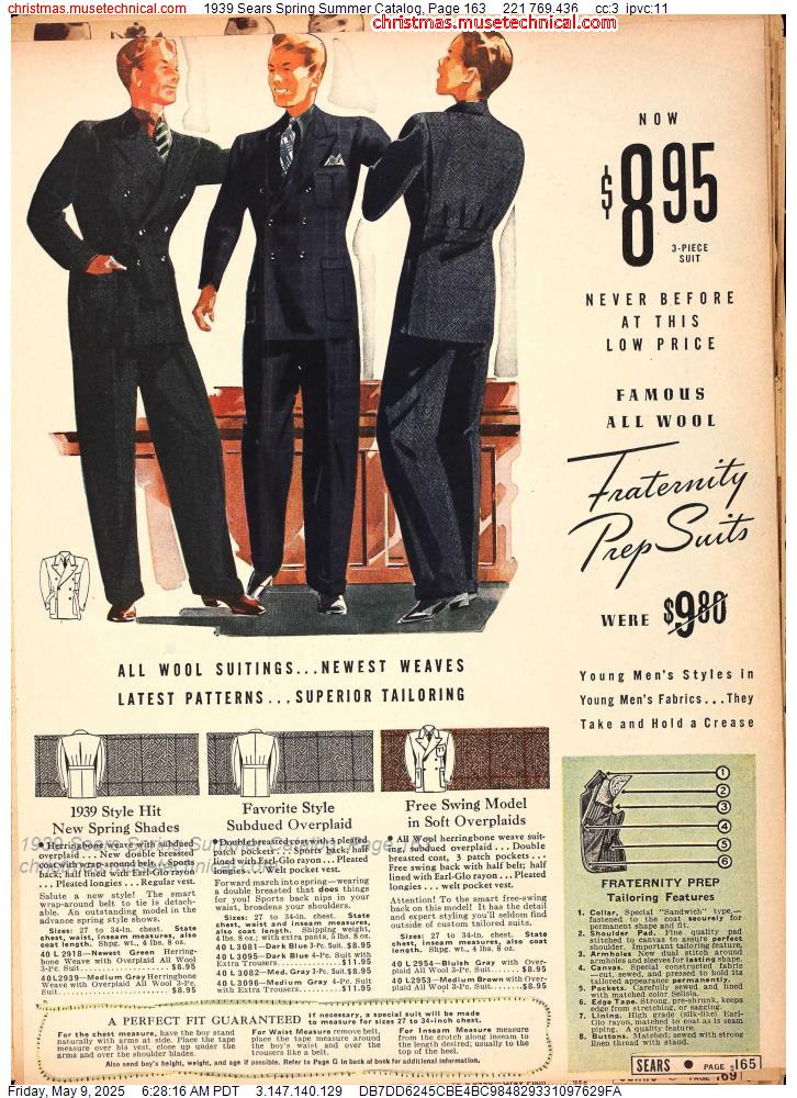 1939 Sears Spring Summer Catalog, Page 163