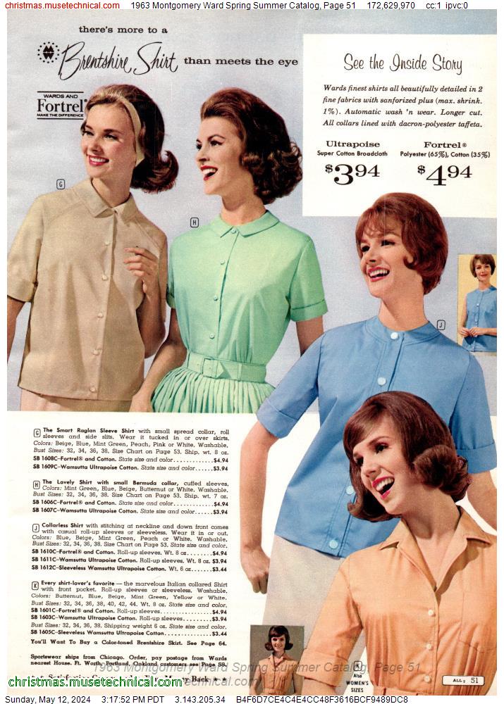 1963 Montgomery Ward Spring Summer Catalog, Page 51
