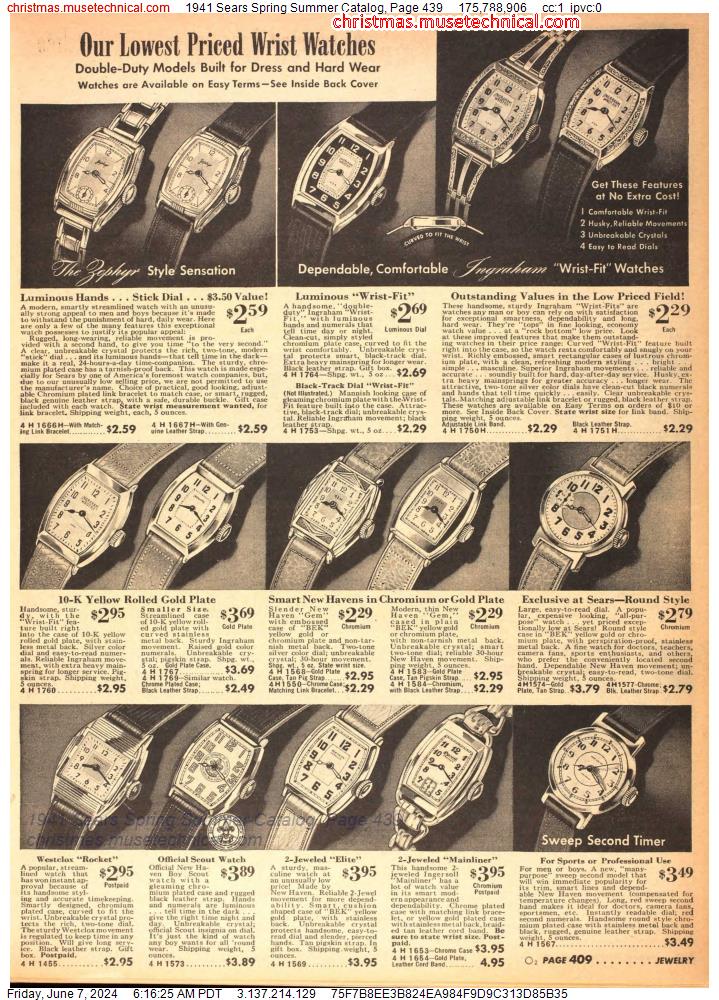 1941 Sears Spring Summer Catalog, Page 439