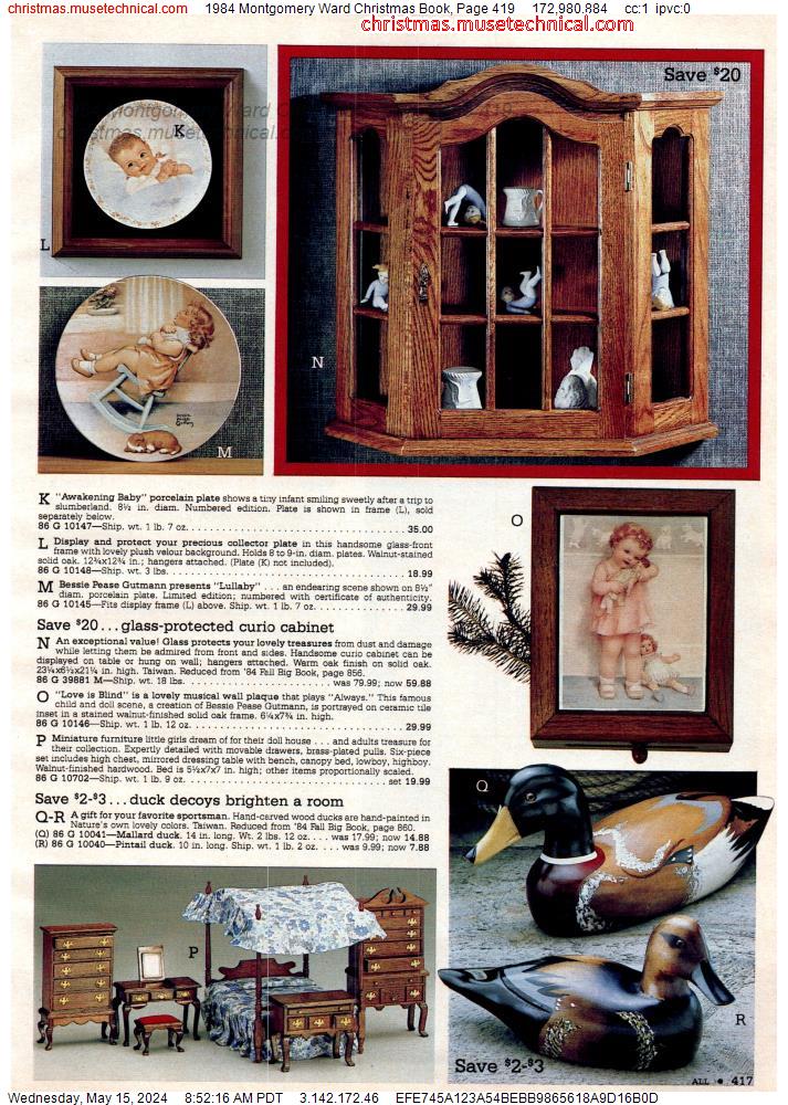 1984 Montgomery Ward Christmas Book, Page 419