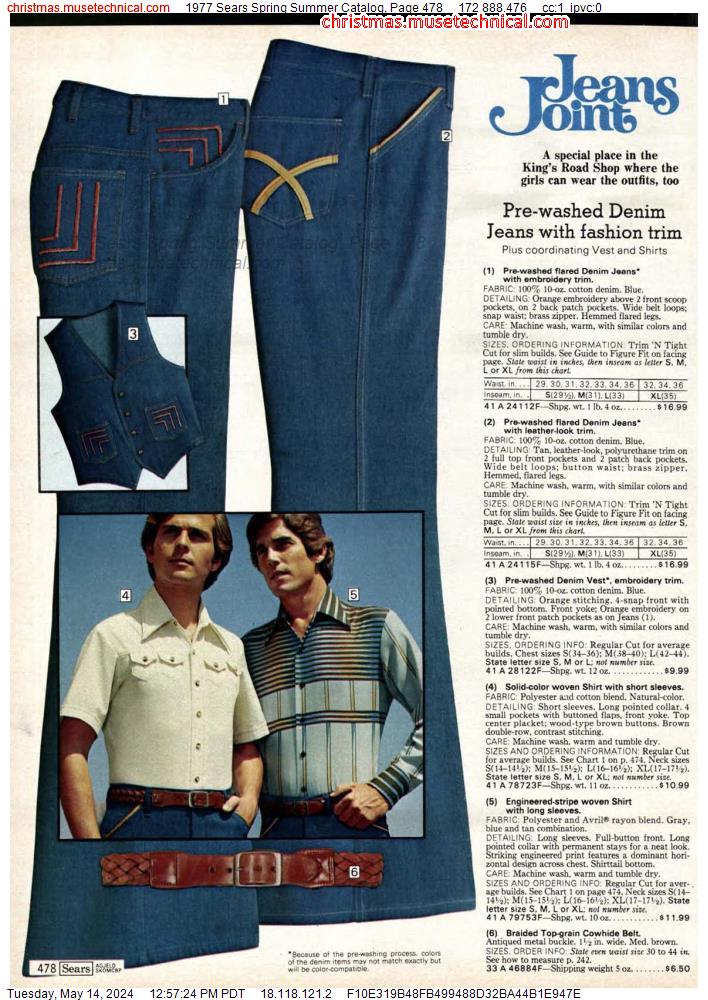 1977 Sears Spring Summer Catalog, Page 478