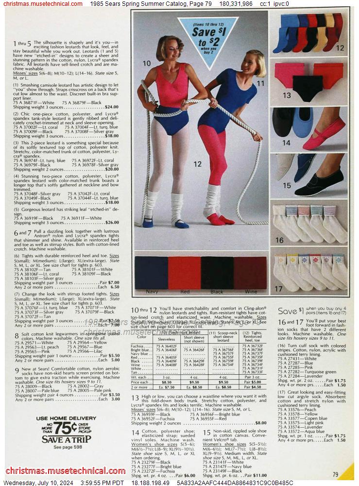 1985 Sears Spring Summer Catalog, Page 79