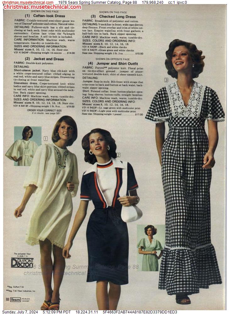 1976 Sears Spring Summer Catalog, Page 88