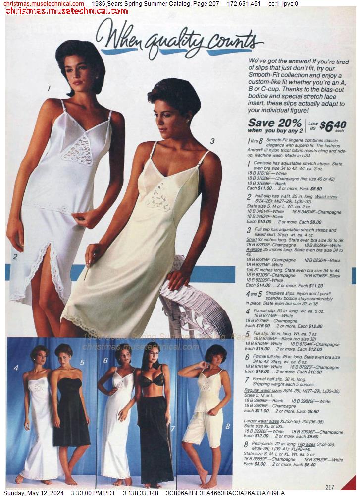 1986 Sears Spring Summer Catalog, Page 207