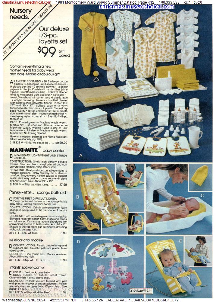 1981 Montgomery Ward Spring Summer Catalog, Page 412