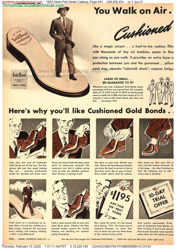 1952 Sears Fall Winter Catalog, Page 461