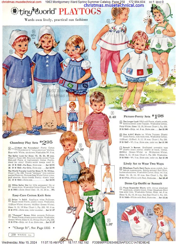 1963 Montgomery Ward Spring Summer Catalog, Page 258