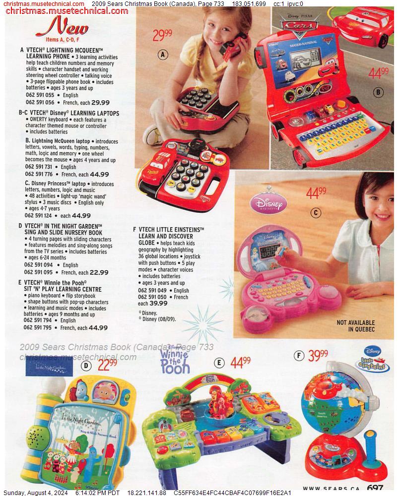 2009 Sears Christmas Book (Canada), Page 733