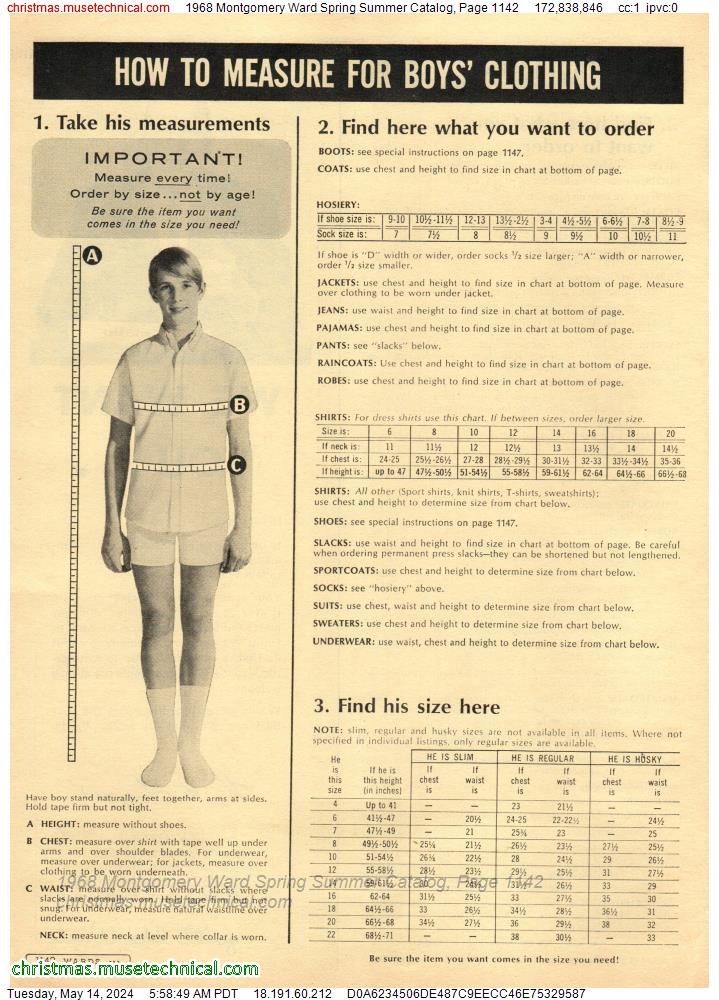 1968 Montgomery Ward Spring Summer Catalog, Page 1142