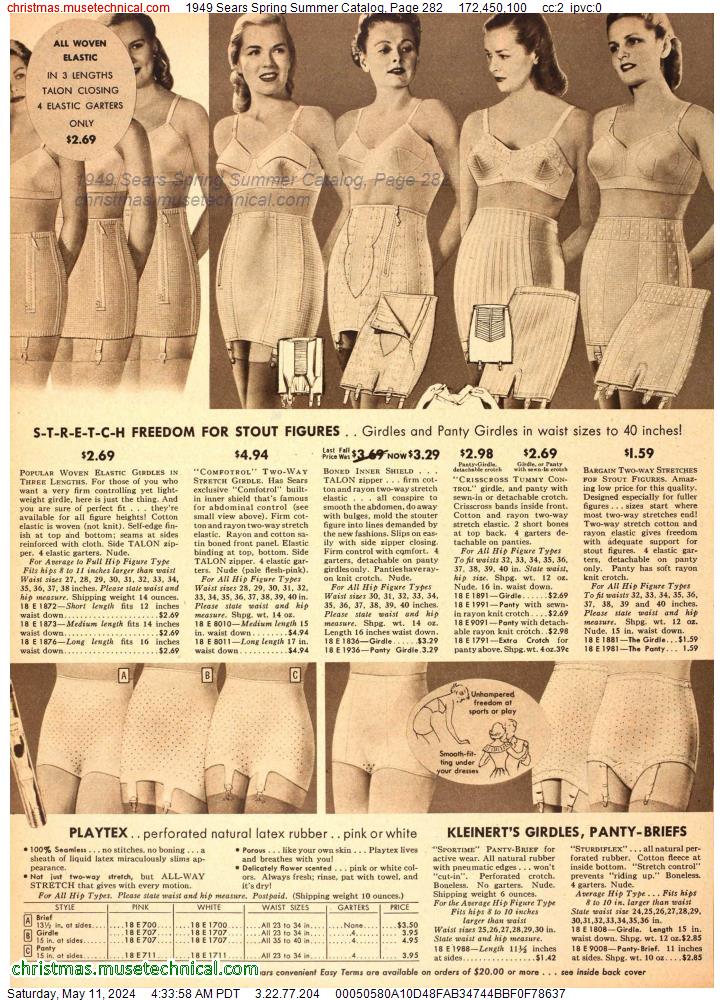 1949 Sears Spring Summer Catalog, Page 282