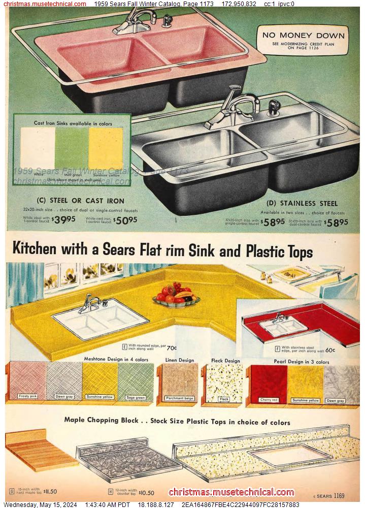 1959 Sears Fall Winter Catalog, Page 1173