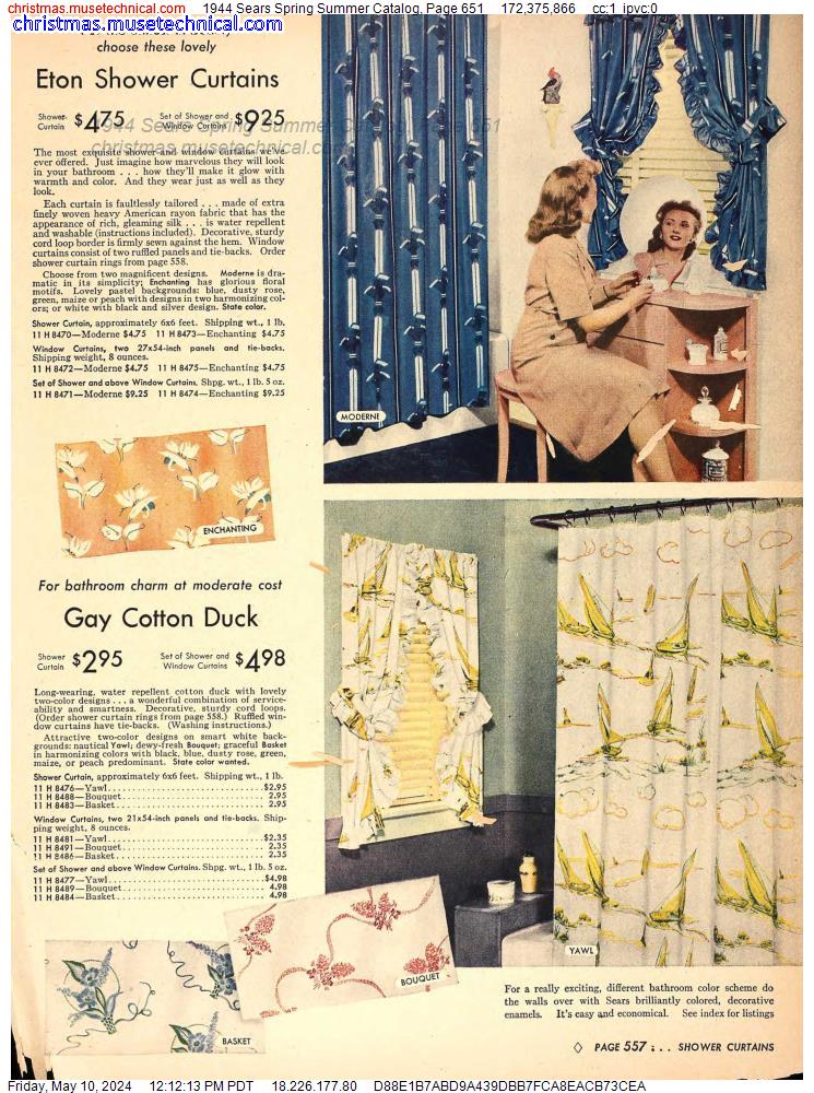 1944 Sears Spring Summer Catalog, Page 651