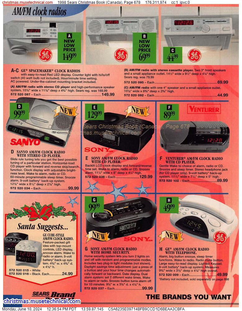 1998 Sears Christmas Book (Canada), Page 678