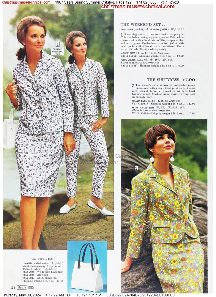 1967 Sears Spring Summer Catalog, Page 122