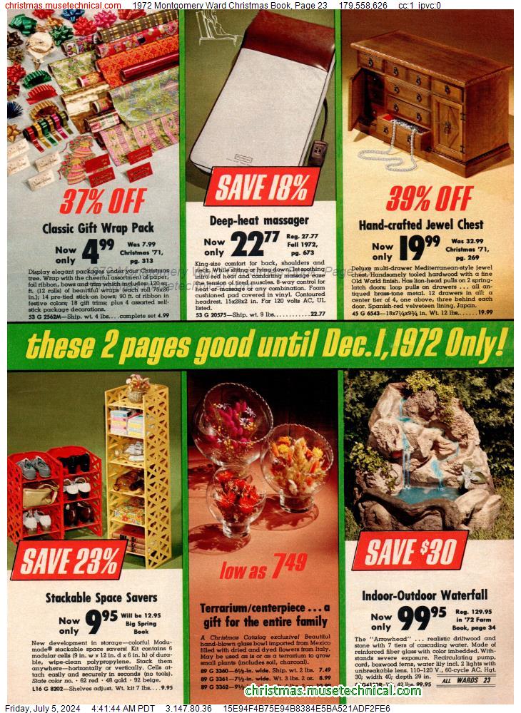 1972 Montgomery Ward Christmas Book, Page 23