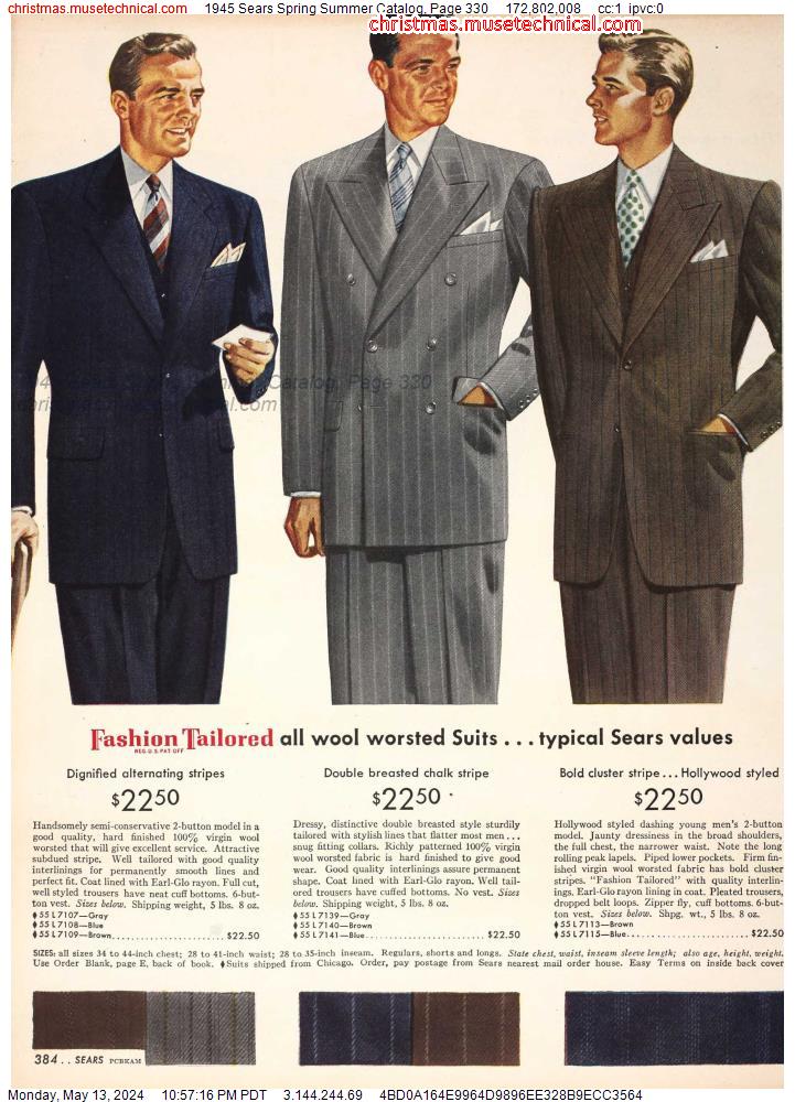 1945 Sears Spring Summer Catalog, Page 330