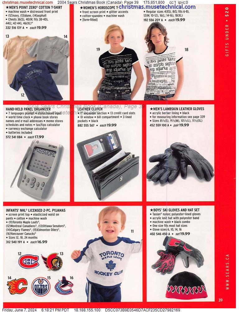 2004 Sears Christmas Book (Canada), Page 39
