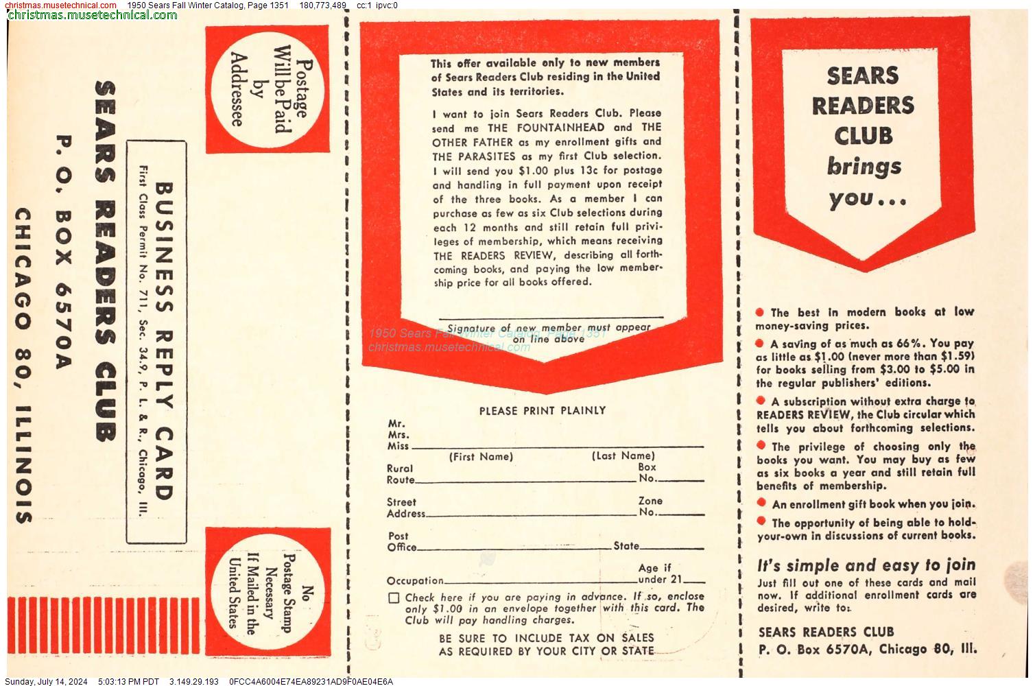 1950 Sears Fall Winter Catalog, Page 1351