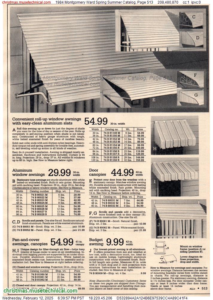 1984 Montgomery Ward Spring Summer Catalog, Page 513