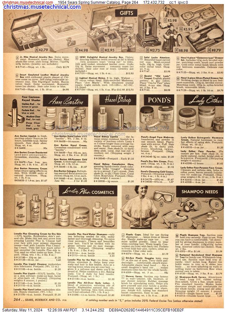1954 Sears Spring Summer Catalog, Page 264
