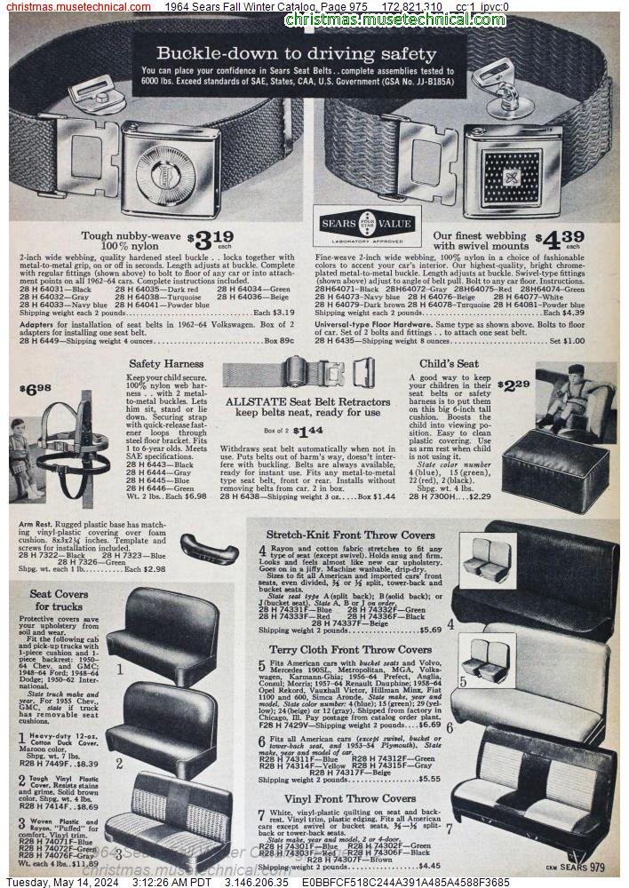 1964 Sears Fall Winter Catalog, Page 975