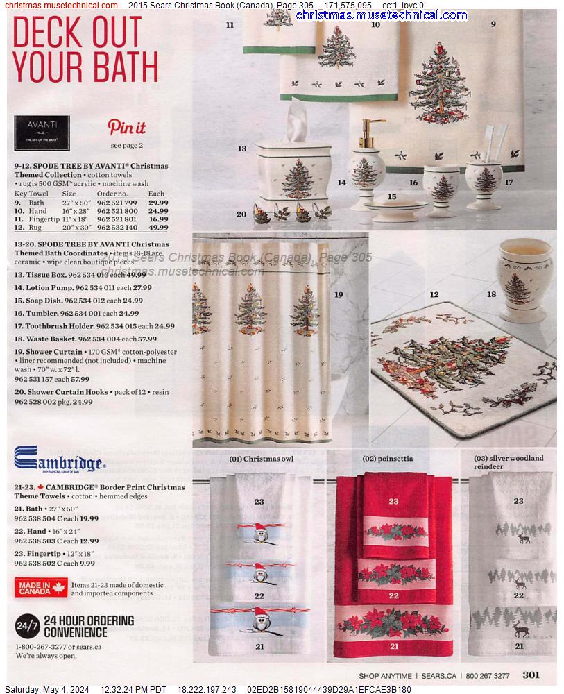 2015 Sears Christmas Book (Canada), Page 305