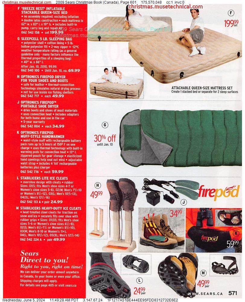 2009 Sears Christmas Book (Canada), Page 601
