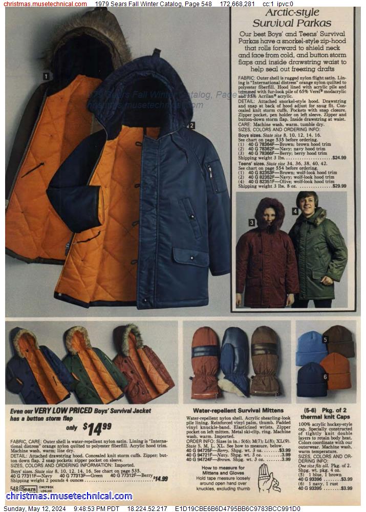 1979 Sears Fall Winter Catalog, Page 548