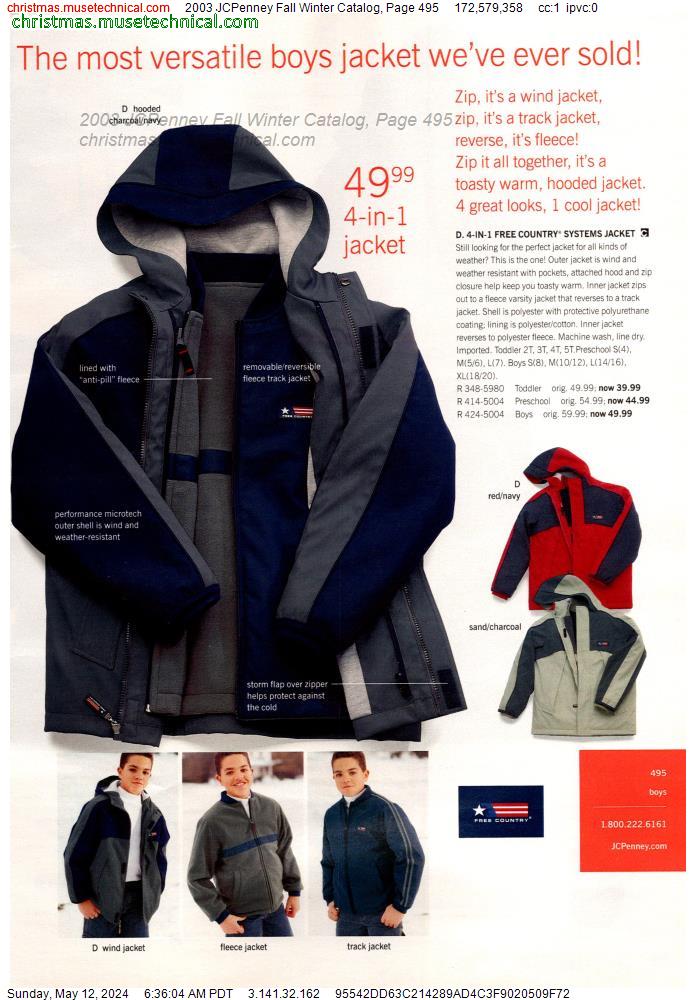 2003 JCPenney Fall Winter Catalog, Page 495
