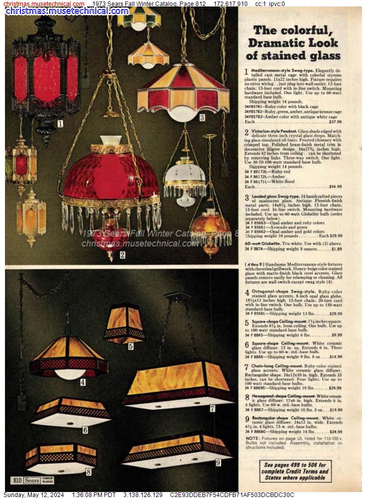 1973 Sears Fall Winter Catalog, Page 812