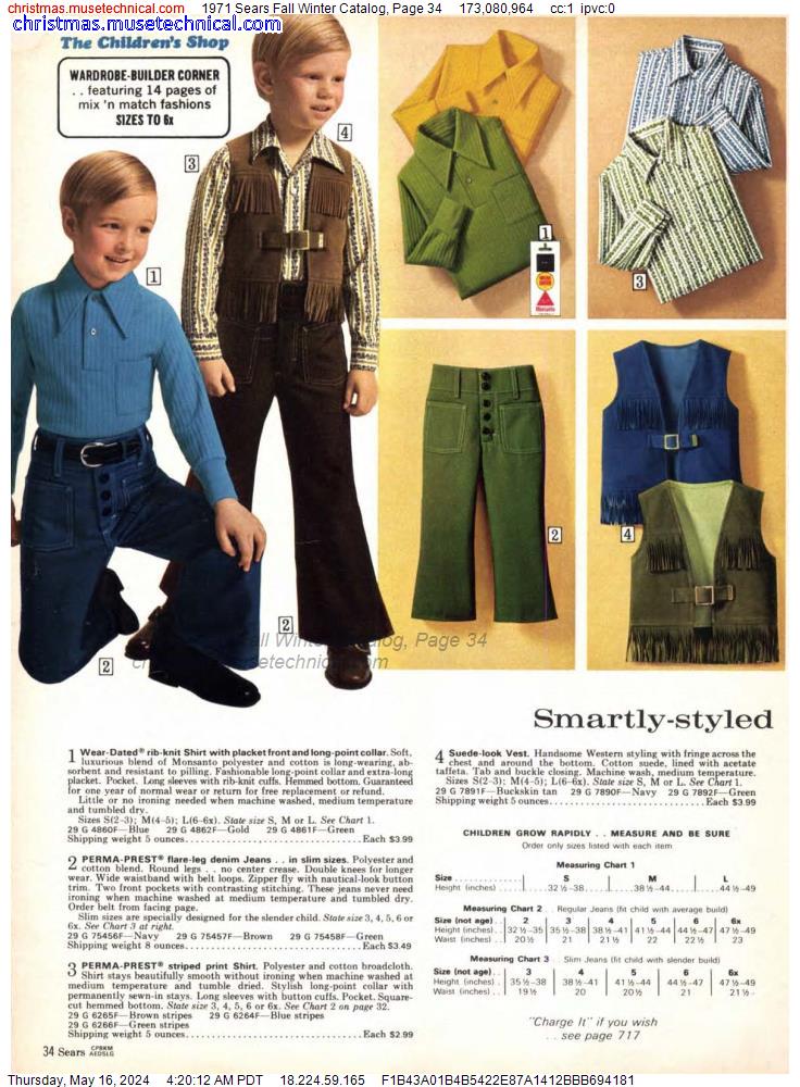 1971 Sears Fall Winter Catalog, Page 34