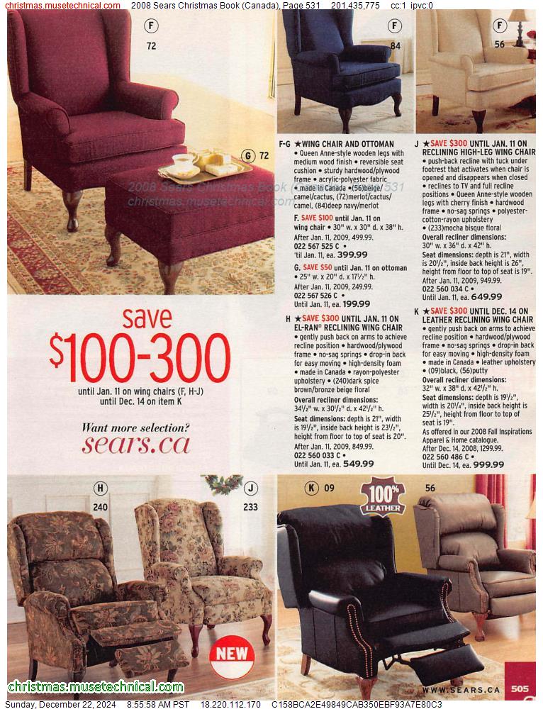 2008 Sears Christmas Book (Canada), Page 531