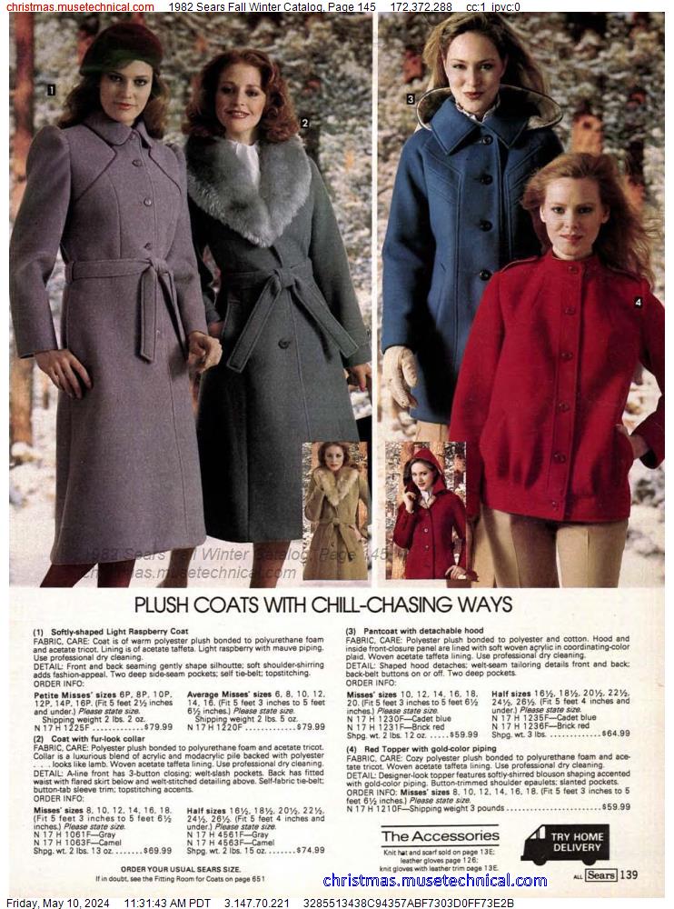 1982 Sears Fall Winter Catalog, Page 145