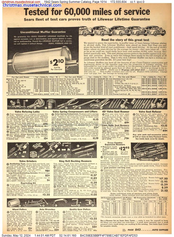 1942 Sears Spring Summer Catalog, Page 1014