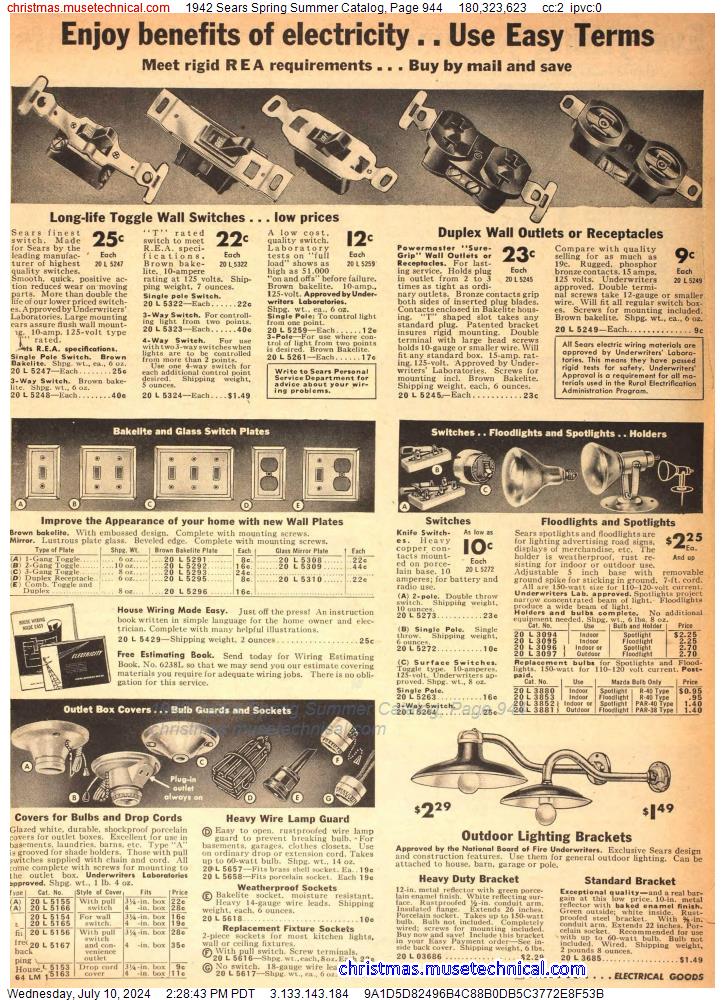 1942 Sears Spring Summer Catalog, Page 944