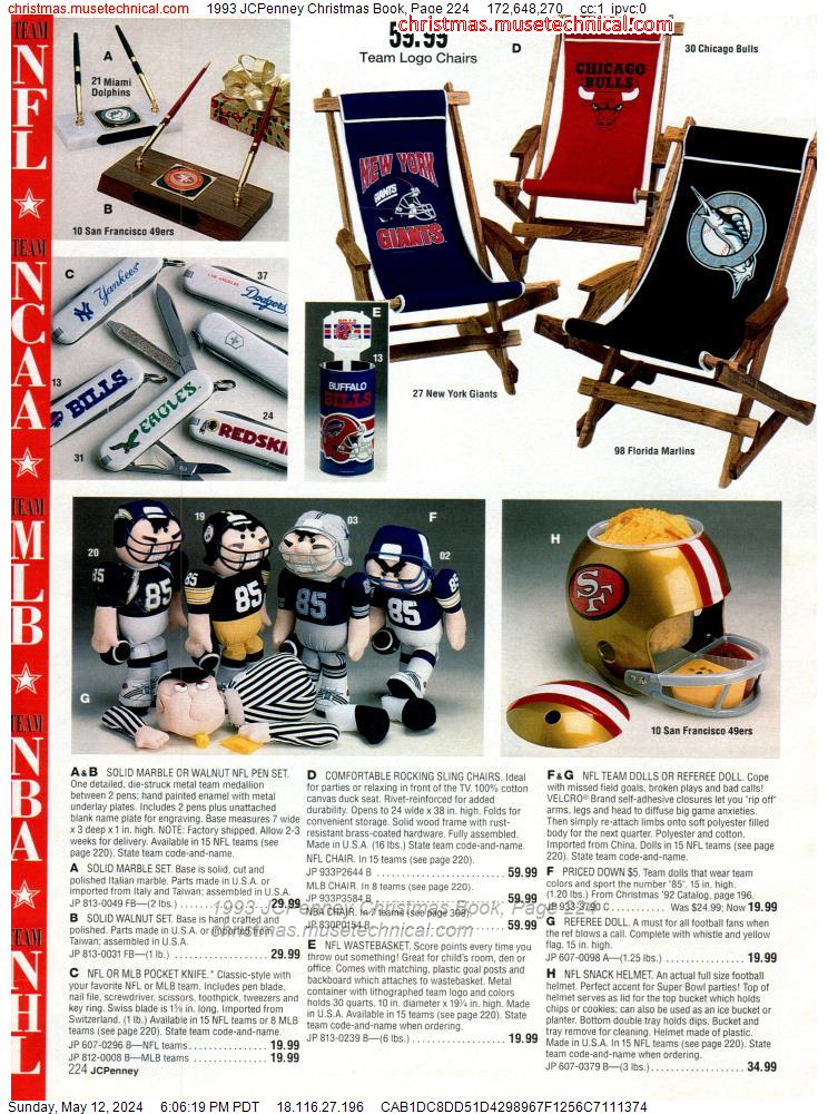 1993 JCPenney Christmas Book, Page 224