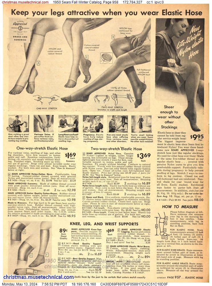 1950 Sears Fall Winter Catalog, Page 958