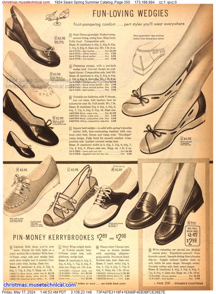 1954 Sears Spring Summer Catalog, Page 350