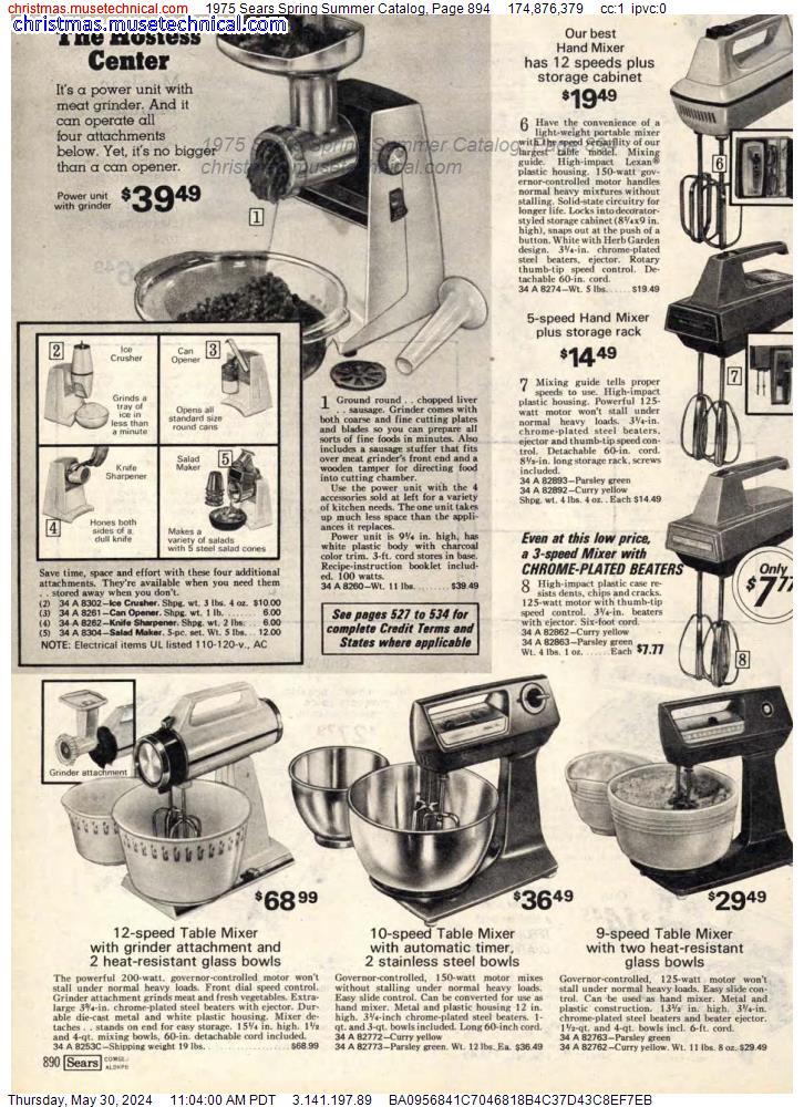 1975 Sears Spring Summer Catalog, Page 894