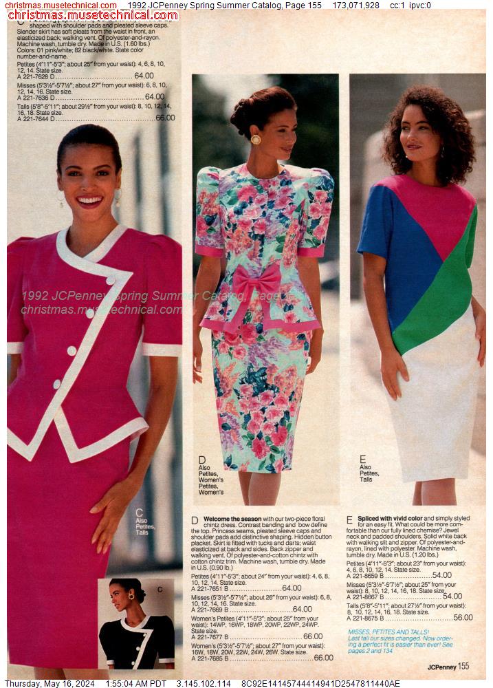 1992 JCPenney Spring Summer Catalog, Page 155