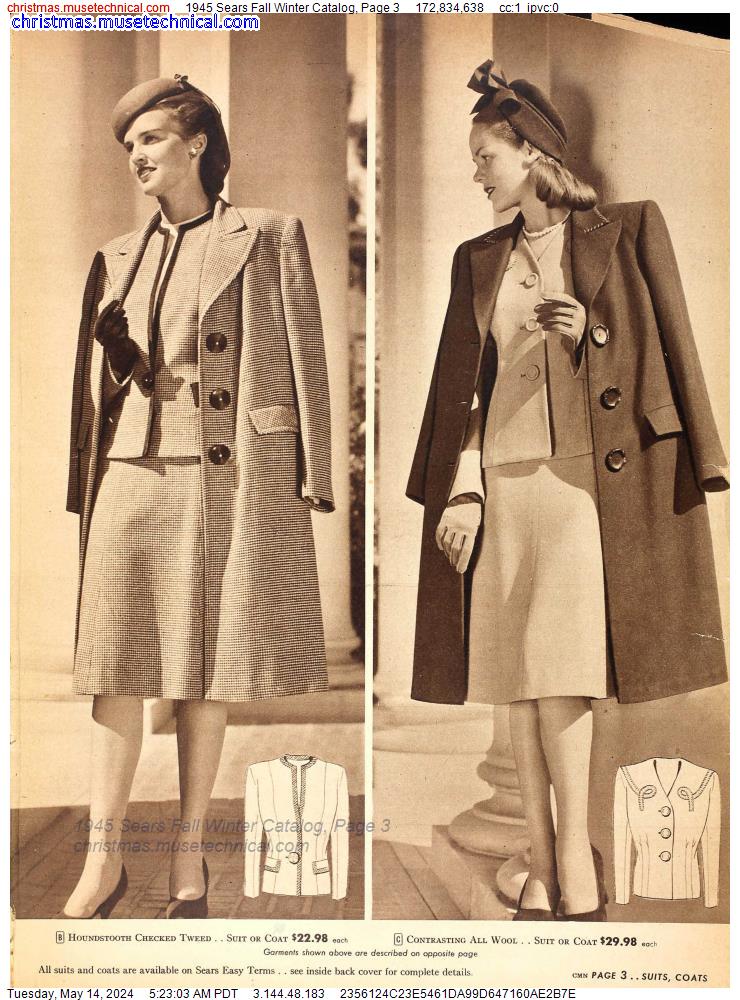 1945 Sears Fall Winter Catalog, Page 3