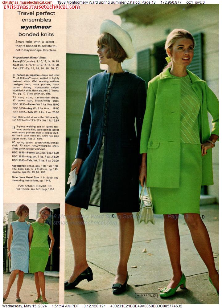 1968 Montgomery Ward Spring Summer Catalog, Page 13