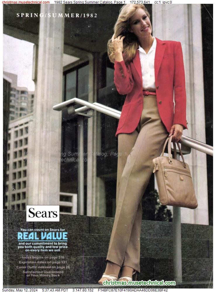 1982 Sears Spring Summer Catalog, Page 1